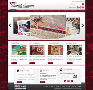 Web Design by webxvision for Heartfelt Creations | Design: #550042