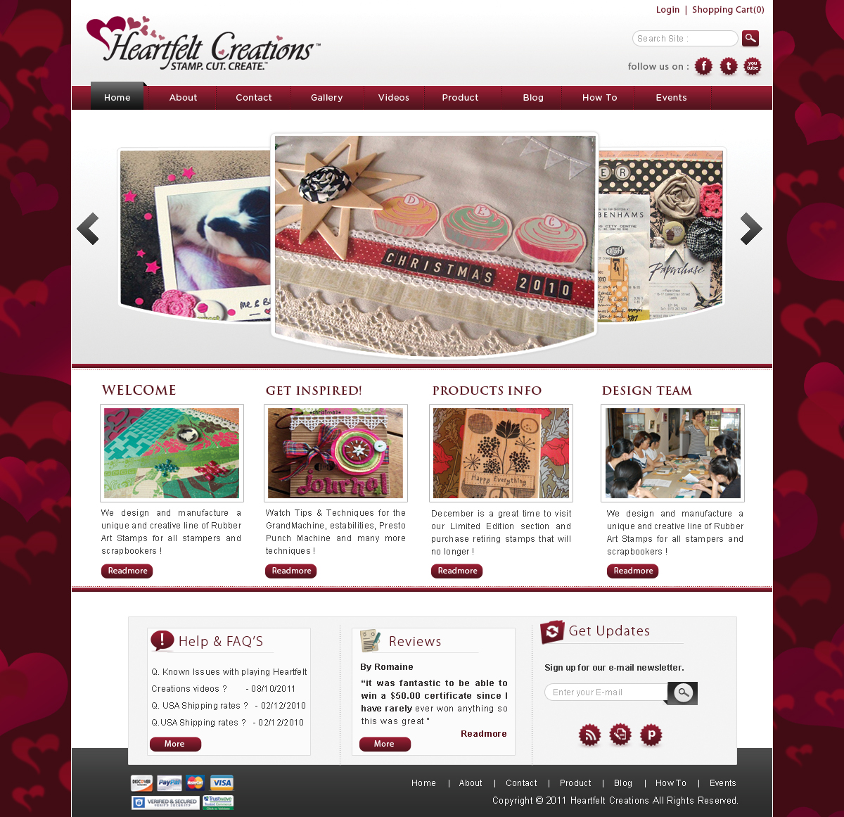 Web Design by webxvision for Heartfelt Creations | Design #550050