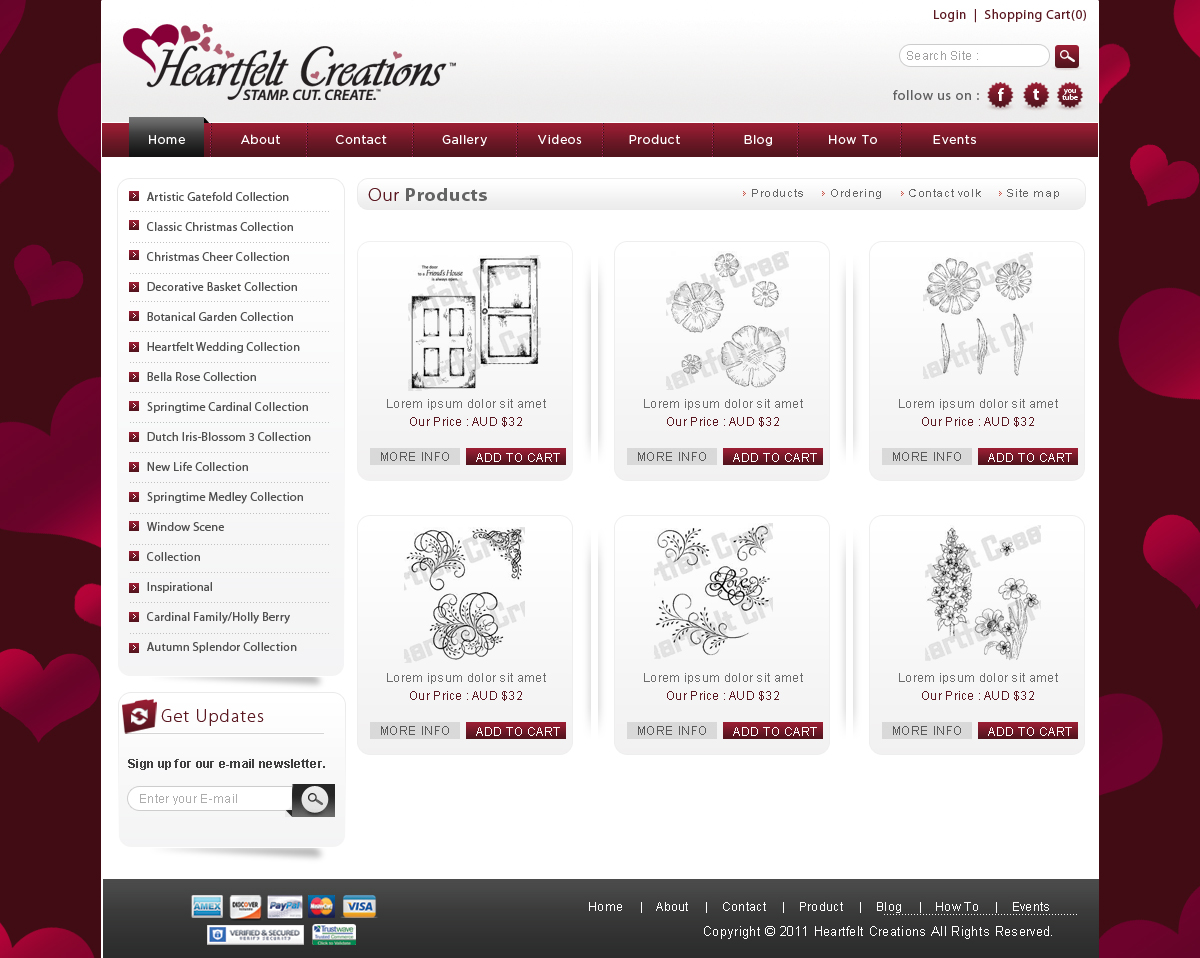Diseño Web por webxvision para Heartfelt Creations | Diseño #550054
