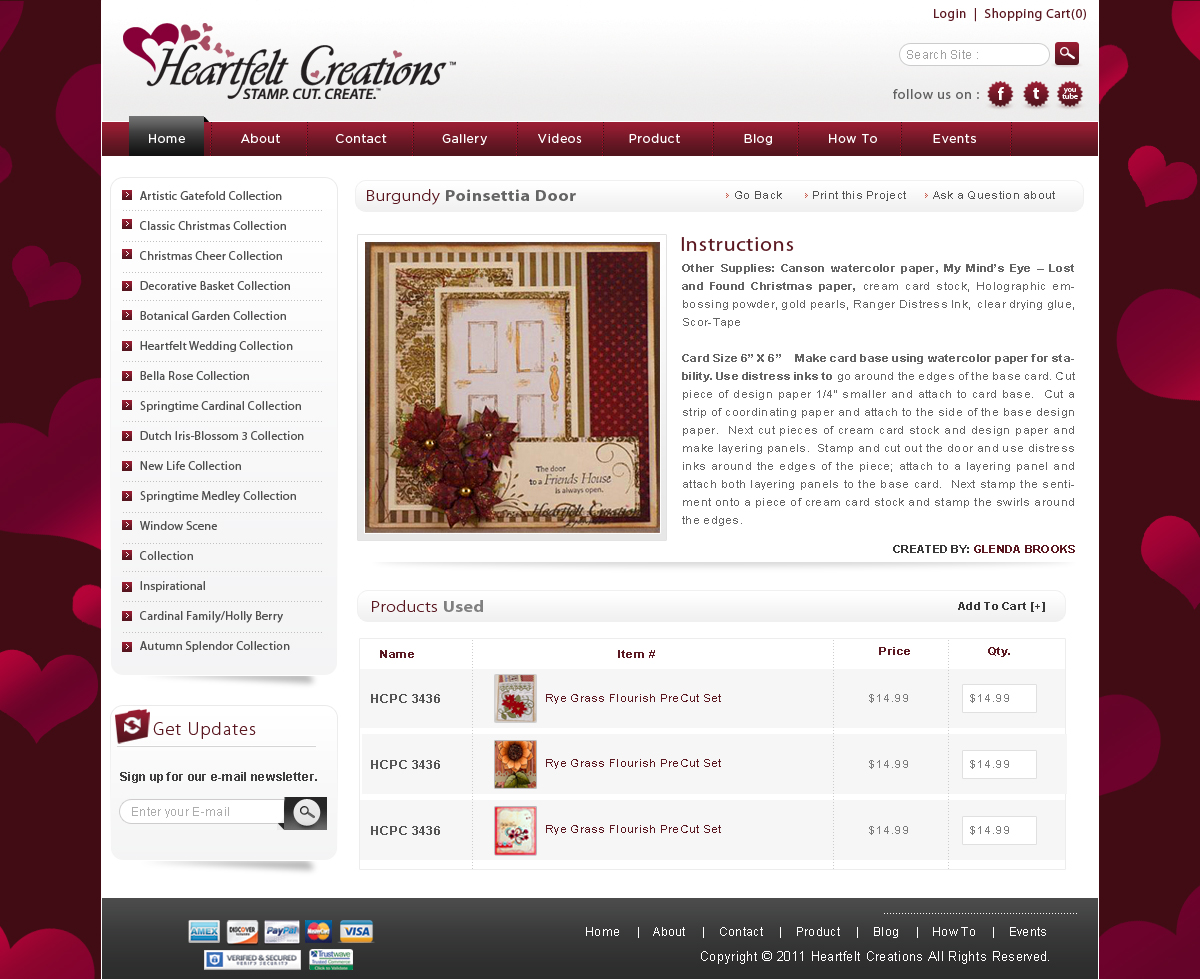 Web Design par webxvision pour Heartfelt Creations | Design #550061