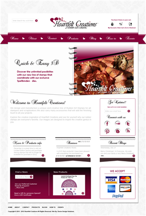 Web Design by Desire Design Solutions for Heartfelt Creations | Design #546928