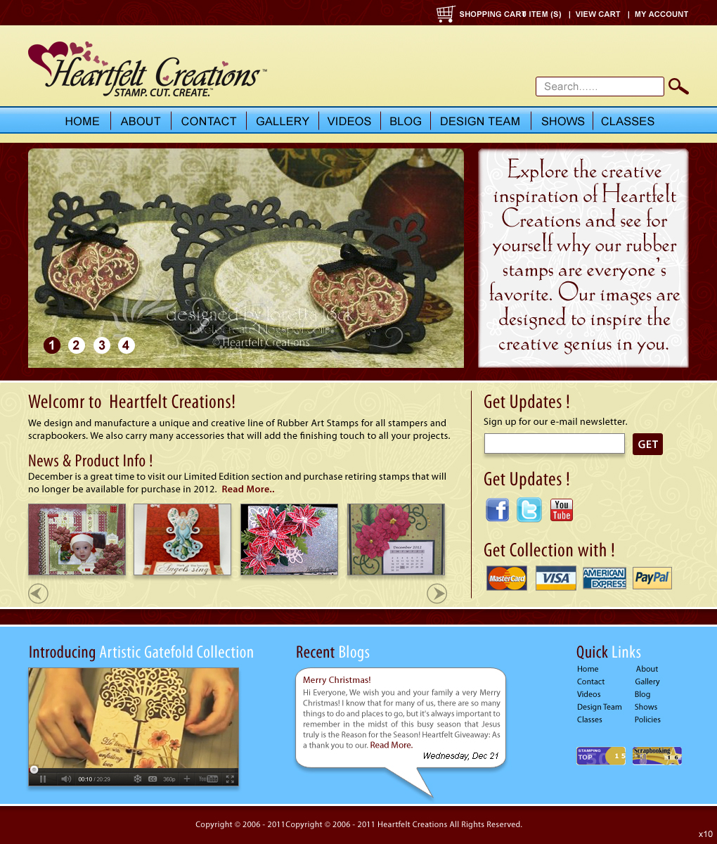 Web Design by pb for Heartfelt Creations | Design #541979