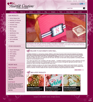 Web Design by pb for Heartfelt Creations | Design: #542023
