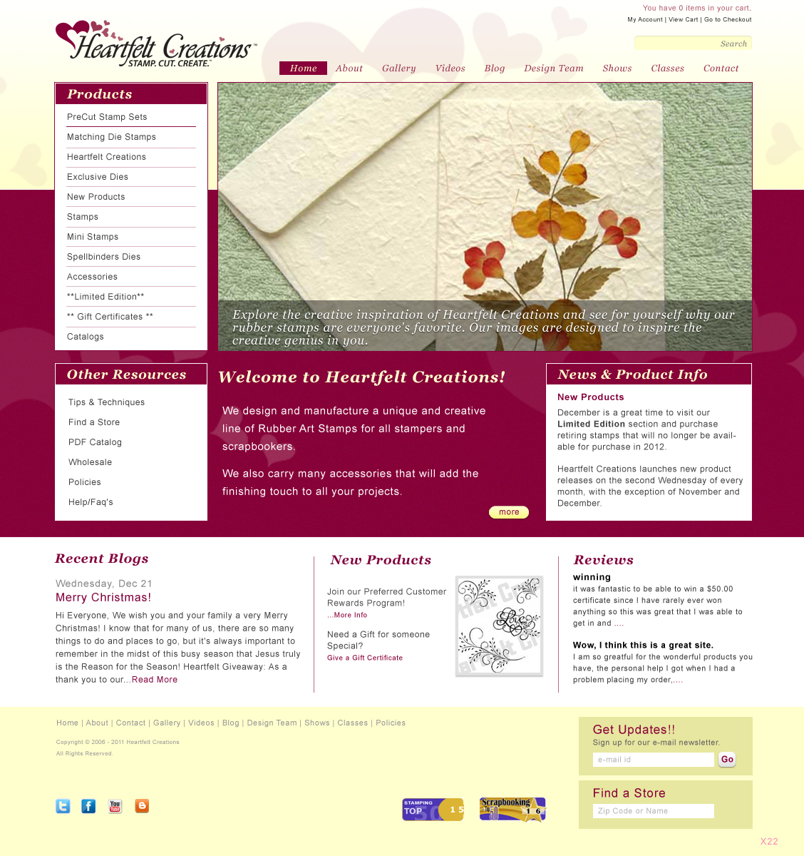 Diseño Web por pb para Heartfelt Creations | Diseño #543310