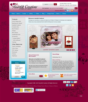 Web Design by pb for Heartfelt Creations | Design: #543312