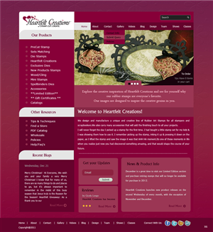 Web Design by pb for Heartfelt Creations | Design: #543313