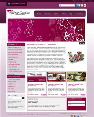 Web Design by pb for Heartfelt Creations | Design: #543317