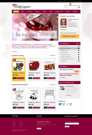 Web Design by the-lion-king for Heartfelt Creations | Design: #545661