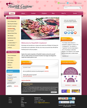 Web Design by OM for Heartfelt Creations | Design: #546886