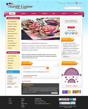 Web Design by OM for Heartfelt Creations | Design: #546892
