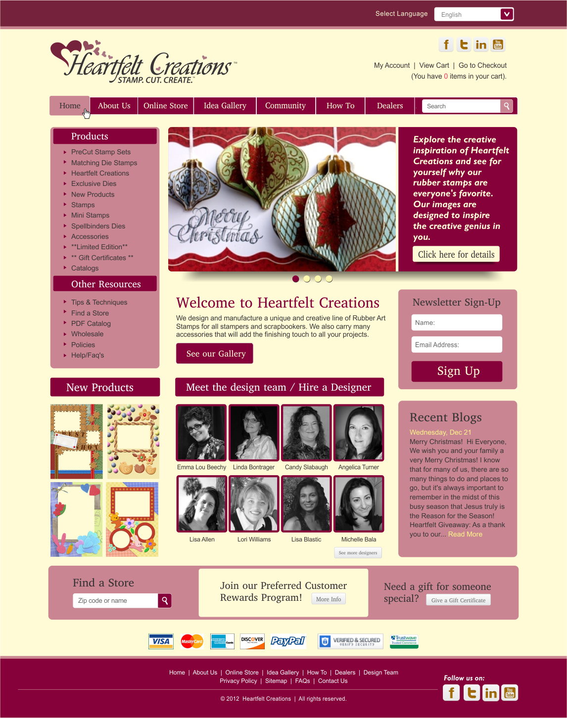 Web Design by CreativeIyke for Heartfelt Creations | Design #541750