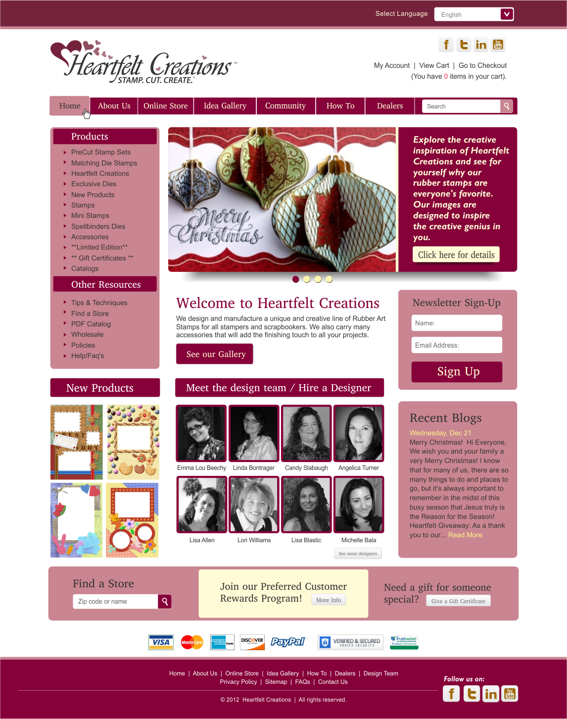 Web Design by CreativeIyke for Heartfelt Creations | Design #541751