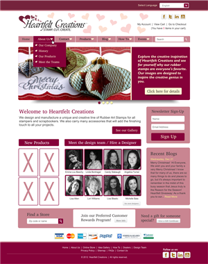 Web Design by CreativeIyke for Heartfelt Creations | Design: #544523