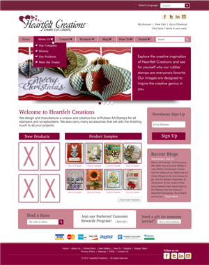 Web Design by CreativeIyke for Heartfelt Creations | Design #544937