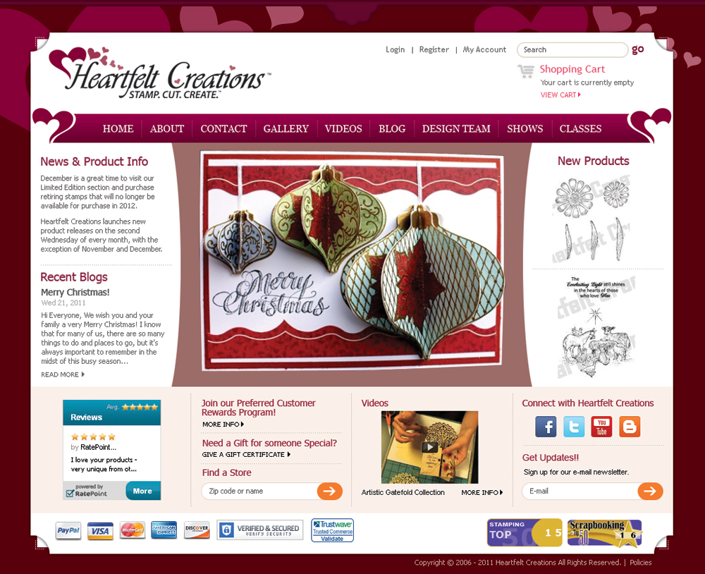Web Design by ShreejiAkshar for Heartfelt Creations | Design #544806