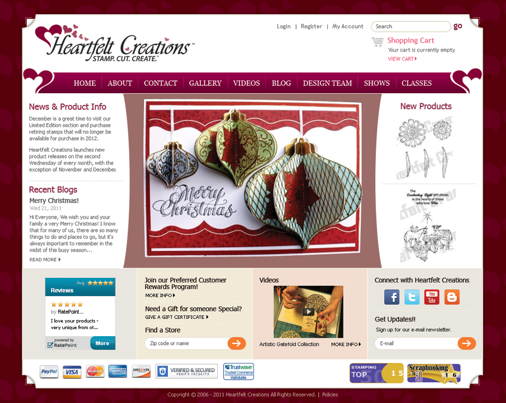 Diseño Web por ShreejiAkshar para Heartfelt Creations | Diseño #544811
