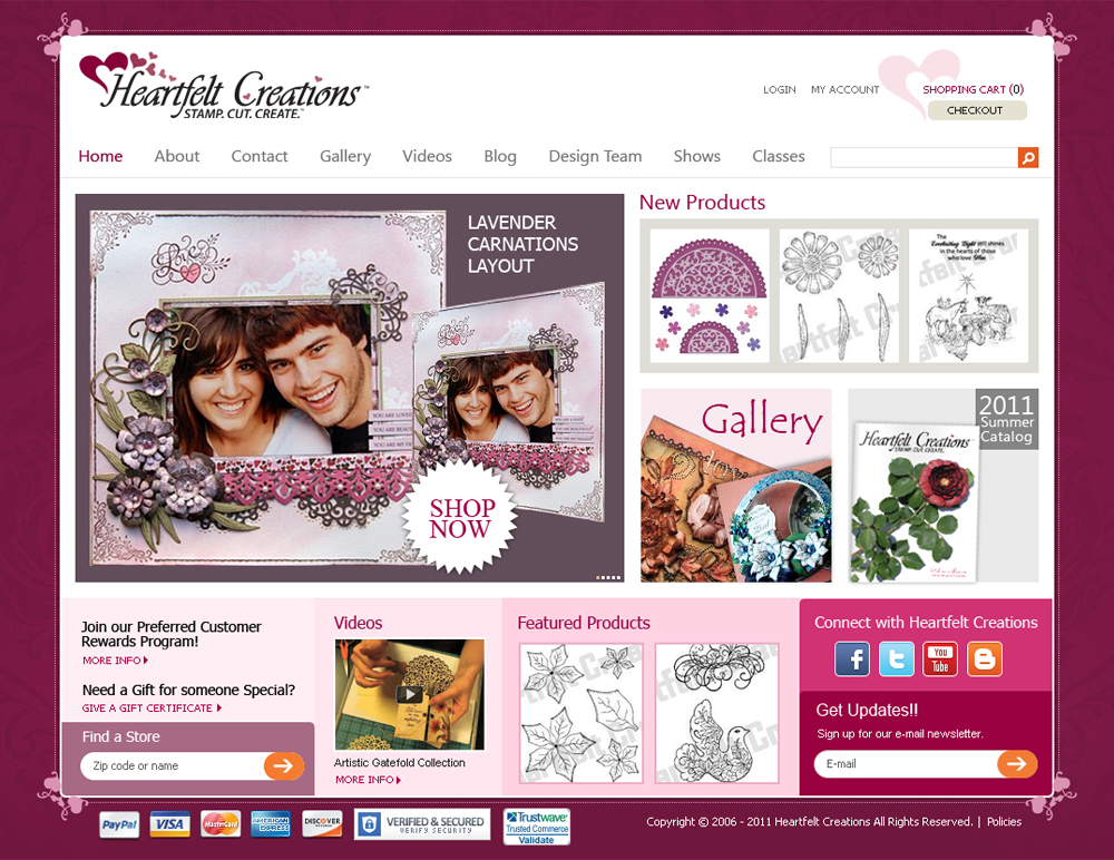 Web Design par ShreejiAkshar pour Heartfelt Creations | Design #548248