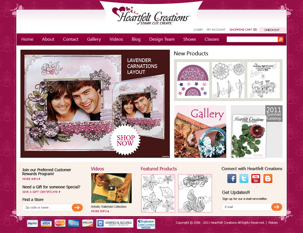 Web Design by ShreejiAkshar for Heartfelt Creations | Design #548249