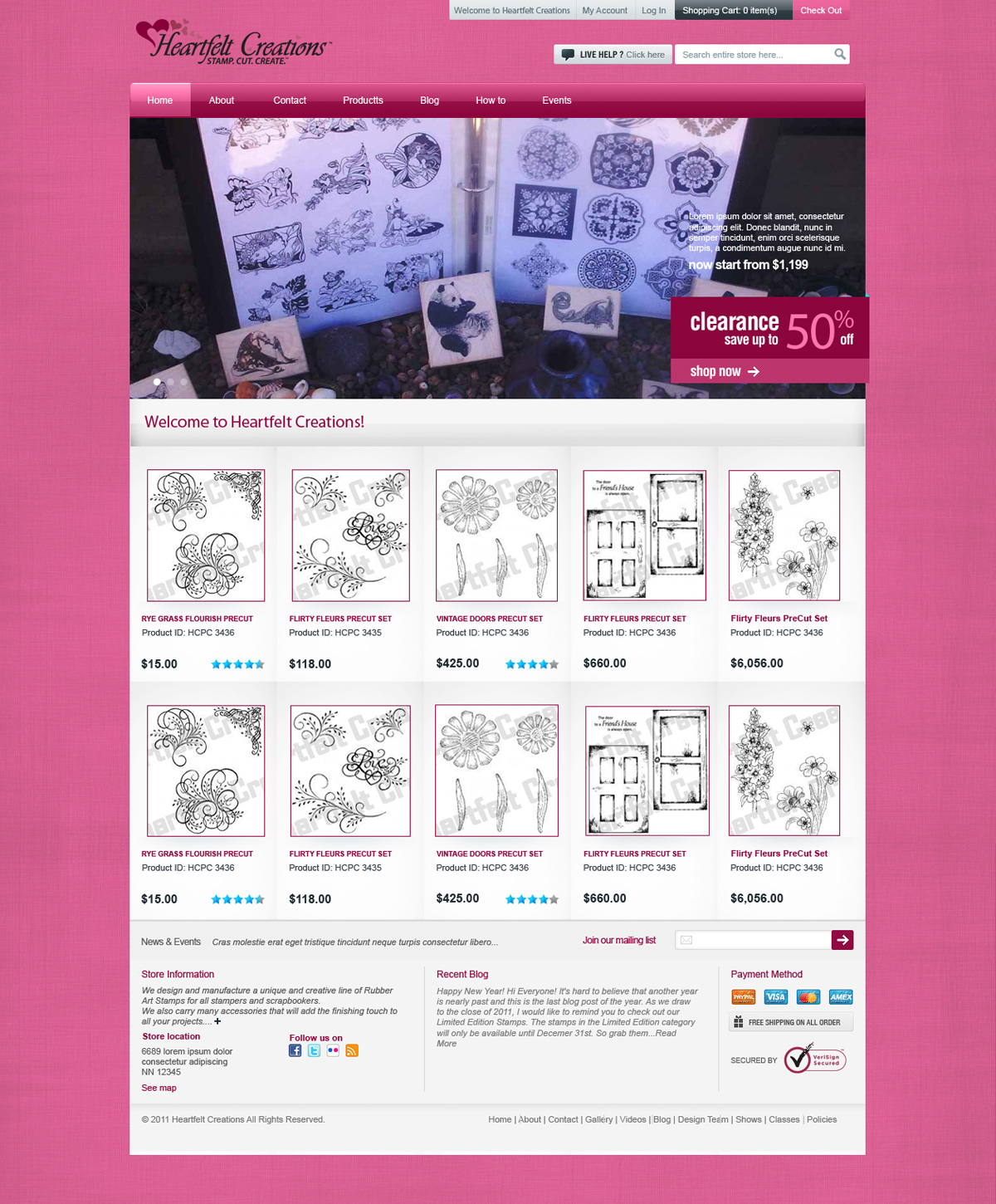 Web Design by Anil for Heartfelt Creations | Design #546593