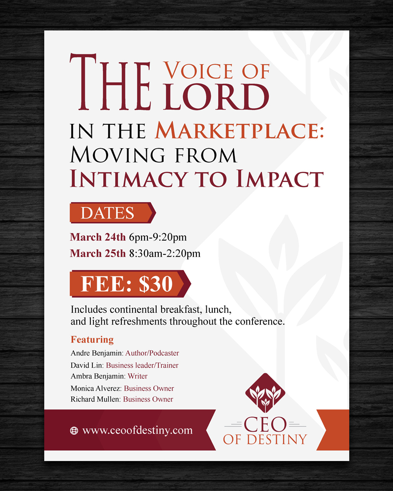 Flyer Design by ecorokerz for this project | Design #13674605