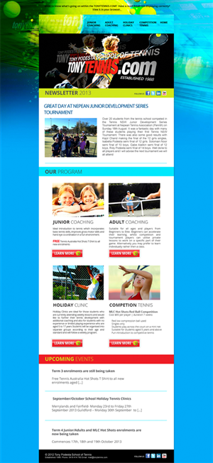 Newsletter Design by Sucre for this project | Design: #2514189