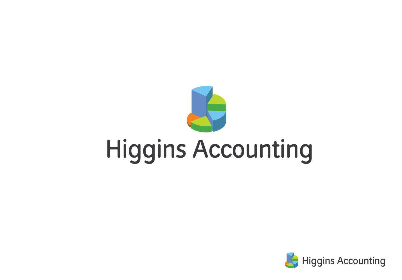 Logo Design by Cafe Mount for Higgins Accounting | Design #13801345
