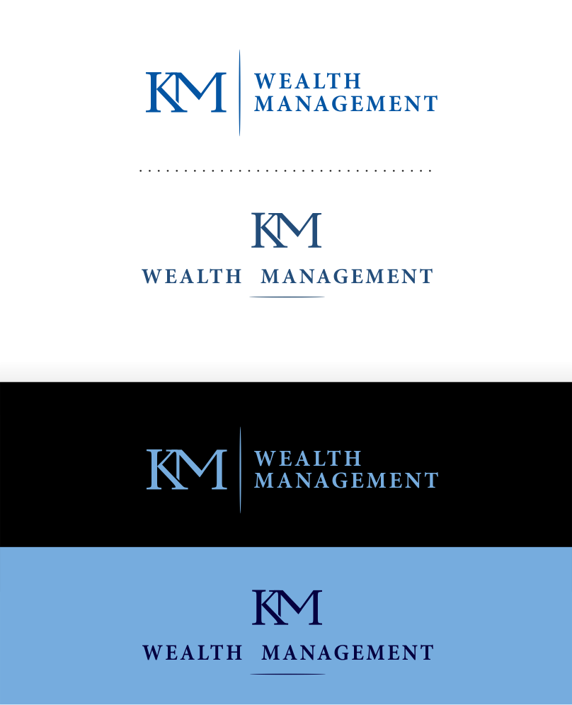 Logo Design by *mary for KM Wealth Management  | Design #13685567