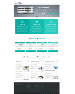 Web Design by Chaitanya S. for Pace Work Technologies Web Hosting Inc. | Design: #2500263