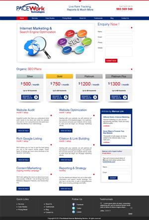 Web Design by Roy for Pace Work Technologies Web Hosting Inc. | Design: #2514572
