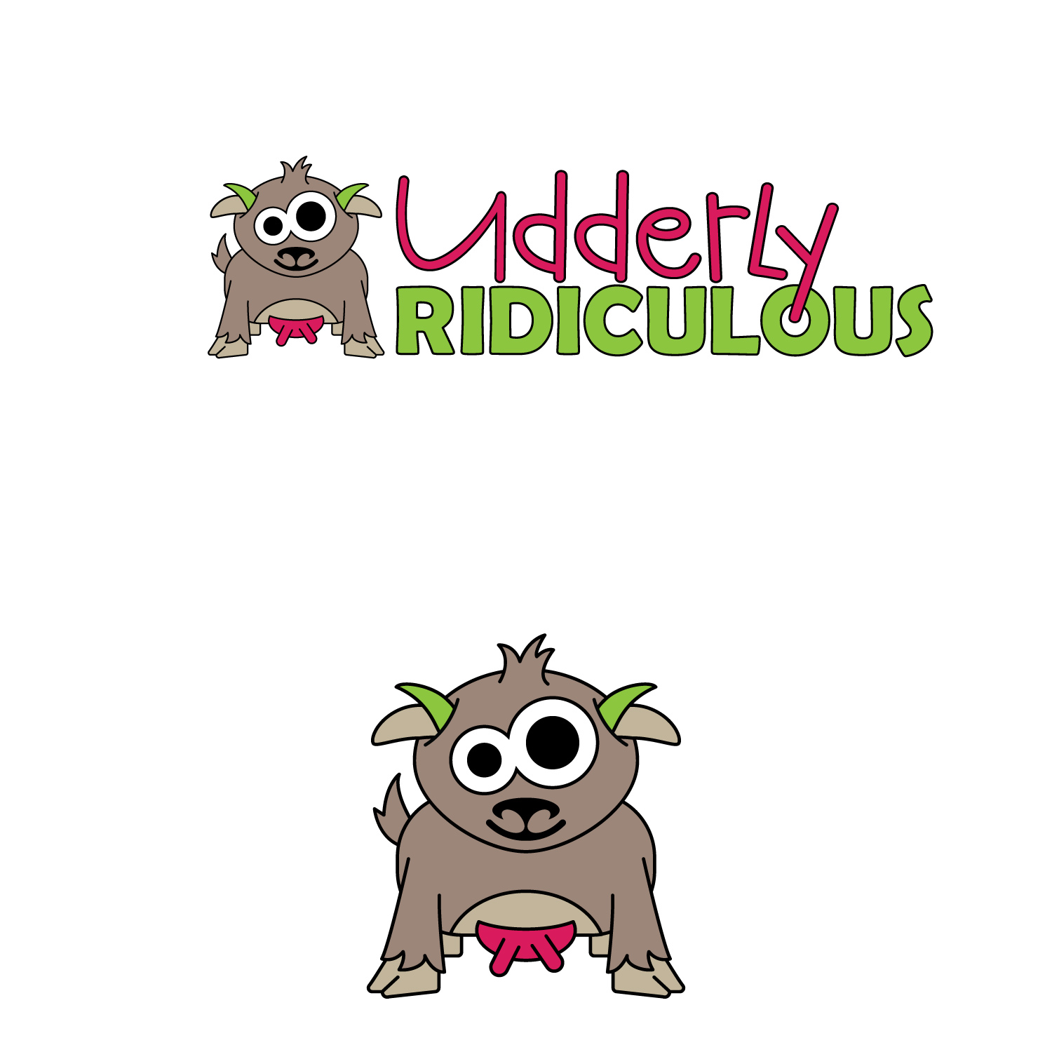Diseño de Logo por tinylavafish para Udderly Ridiculous | Diseño #13701162