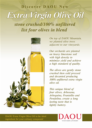 DAOU Extra Virgin Olive Oil Release | Diseño de Póster por Andreev