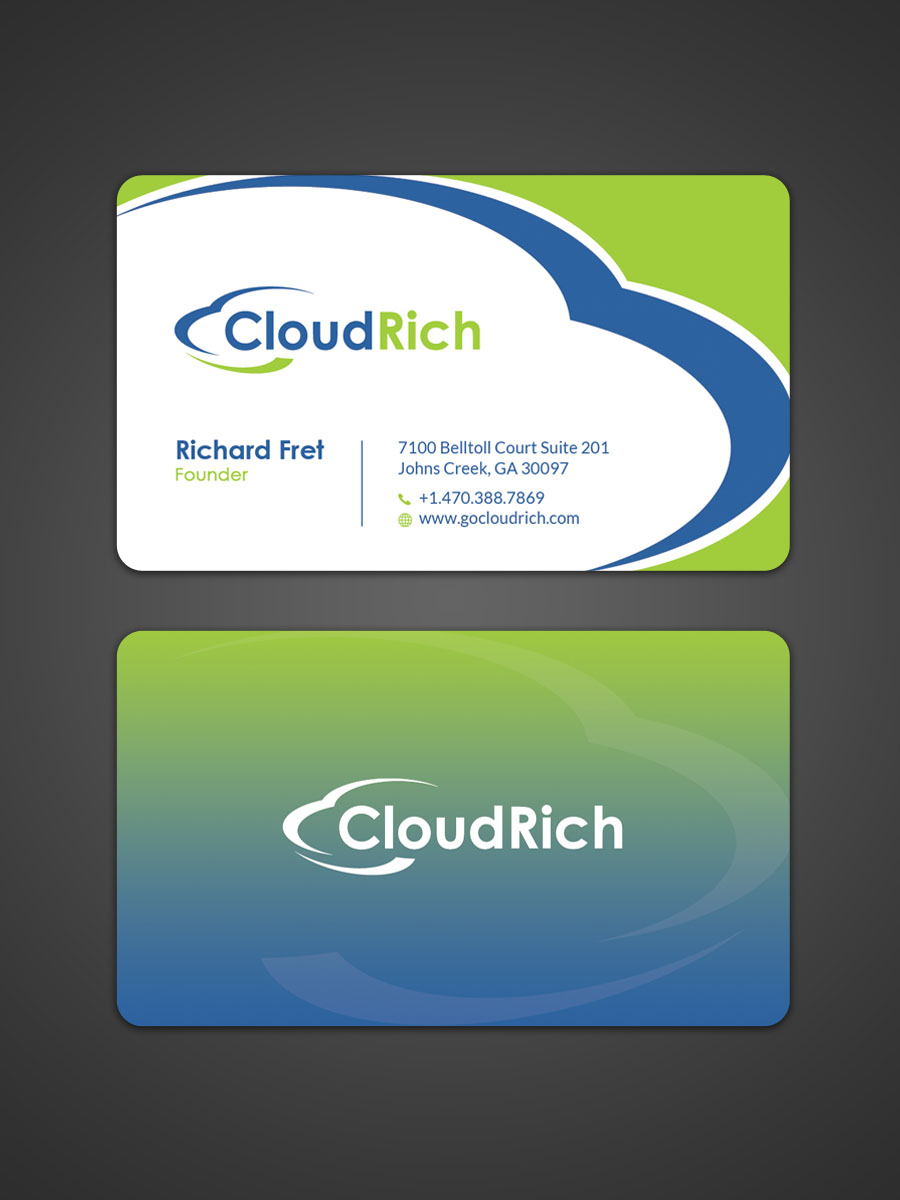 Business Card Design by Sandaruwan for CloudRich | Design #13693525
