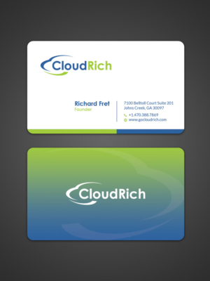 CloudRich Business Cards - Please use attached logo | Business Card Design by Sandaruwan