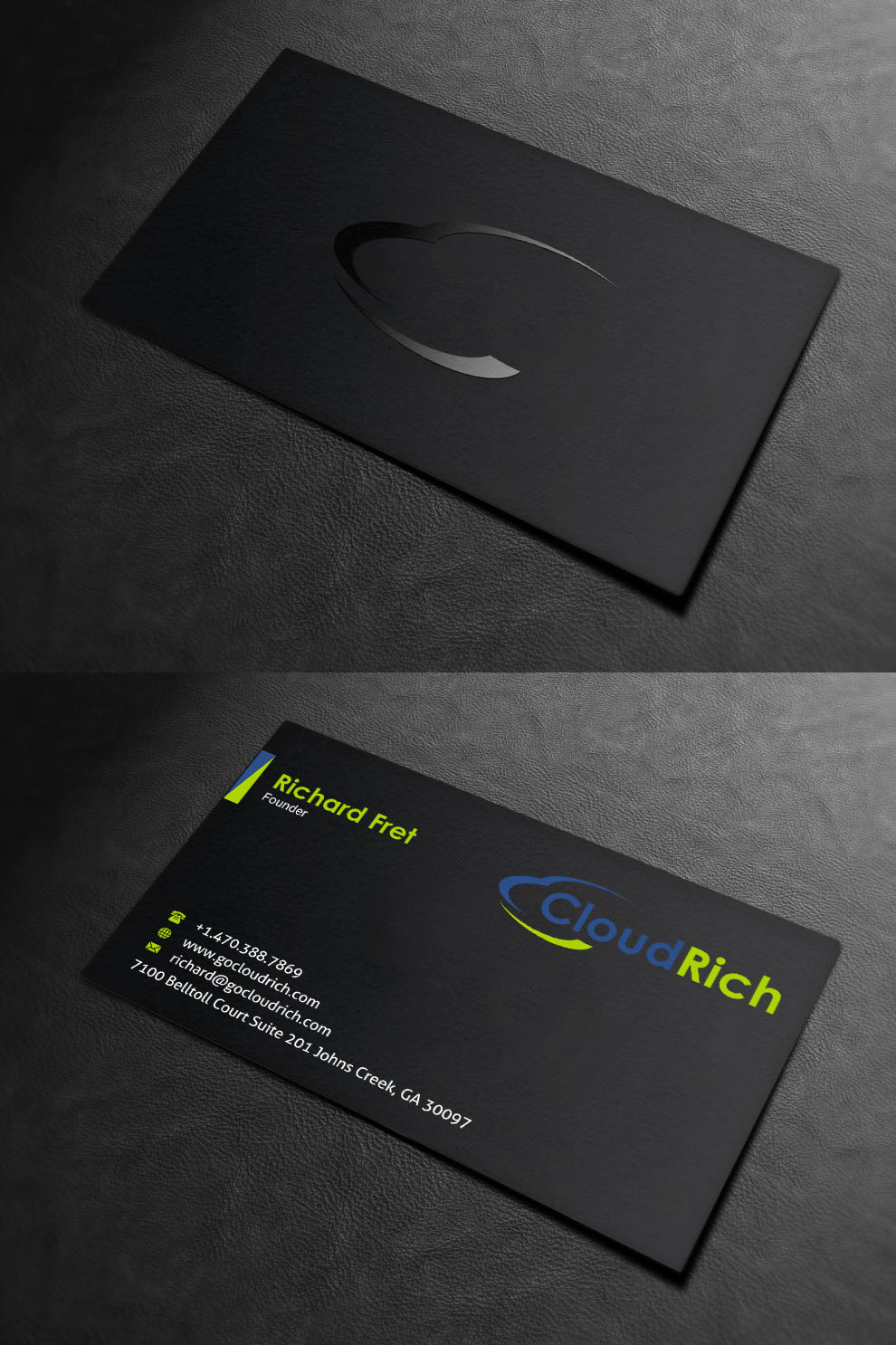 Visitenkarten-Design von INDIAN_Ashok für CloudRich | Design #13708451