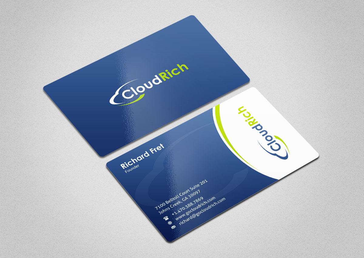 Visitenkarten-Design von INDIAN_Ashok für CloudRich | Design #13708456