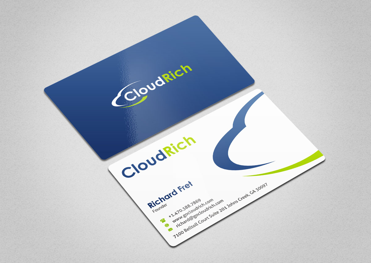 Visitenkarten-Design von INDIAN_Ashok für CloudRich | Design #13708461