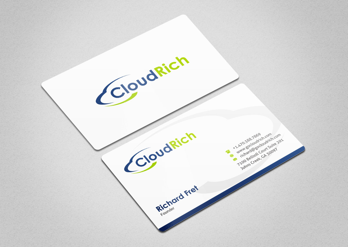 Visitenkarten-Design von INDIAN_Ashok für CloudRich | Design #13708470