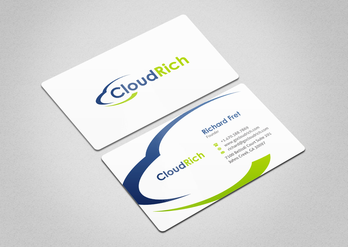 Visitenkarten-Design von INDIAN_Ashok für CloudRich | Design #13708473