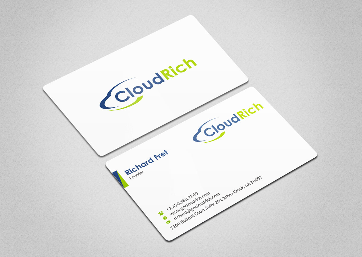 Visitenkarten-Design von INDIAN_Ashok für CloudRich | Design #13708474