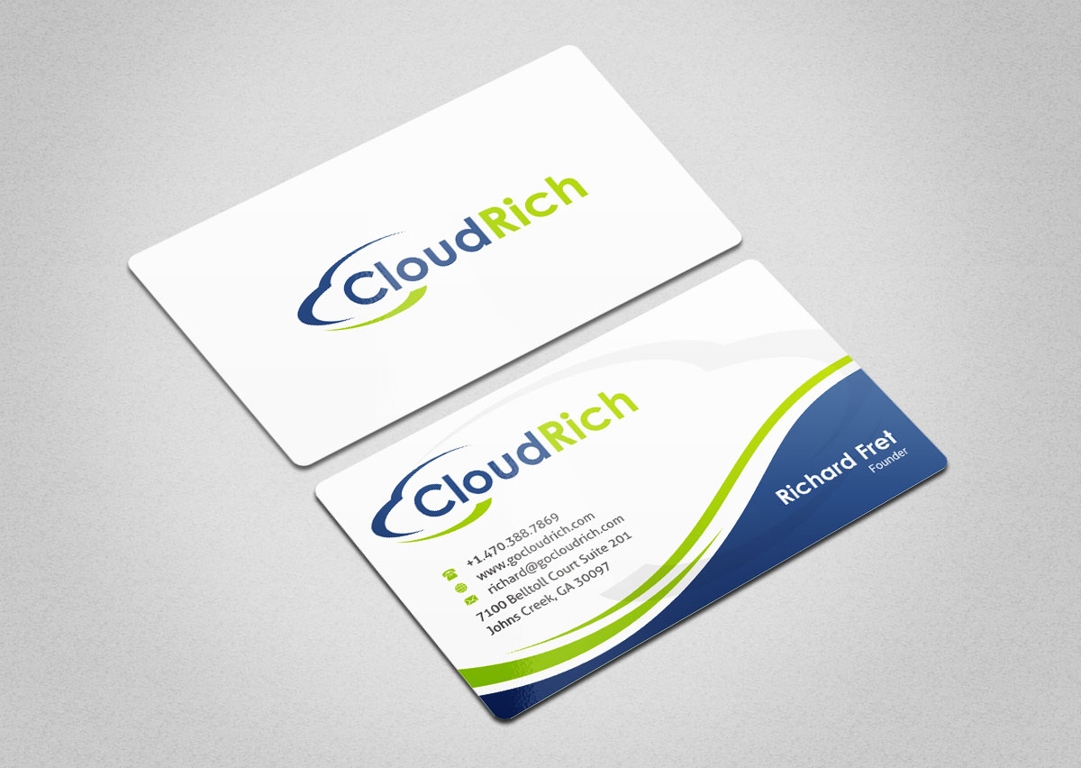 Visitenkarten-Design von INDIAN_Ashok für CloudRich | Design #13708477