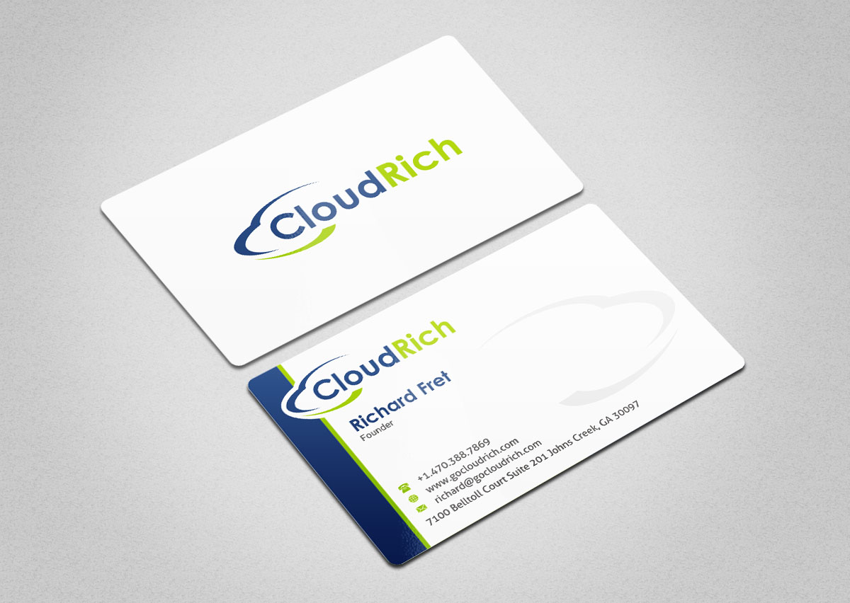 Visitenkarten-Design von INDIAN_Ashok für CloudRich | Design #13708478