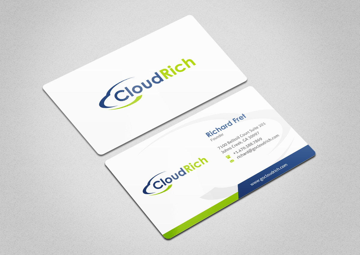 Visitenkarten-Design von INDIAN_Ashok für CloudRich | Design #13708479