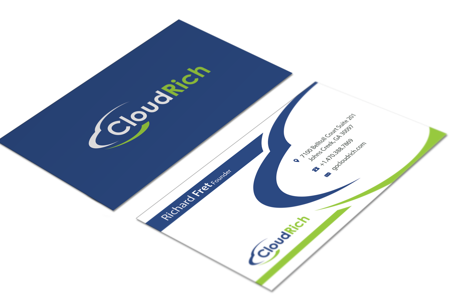 Business Card Design by Riz' for CloudRich | Design #13697620