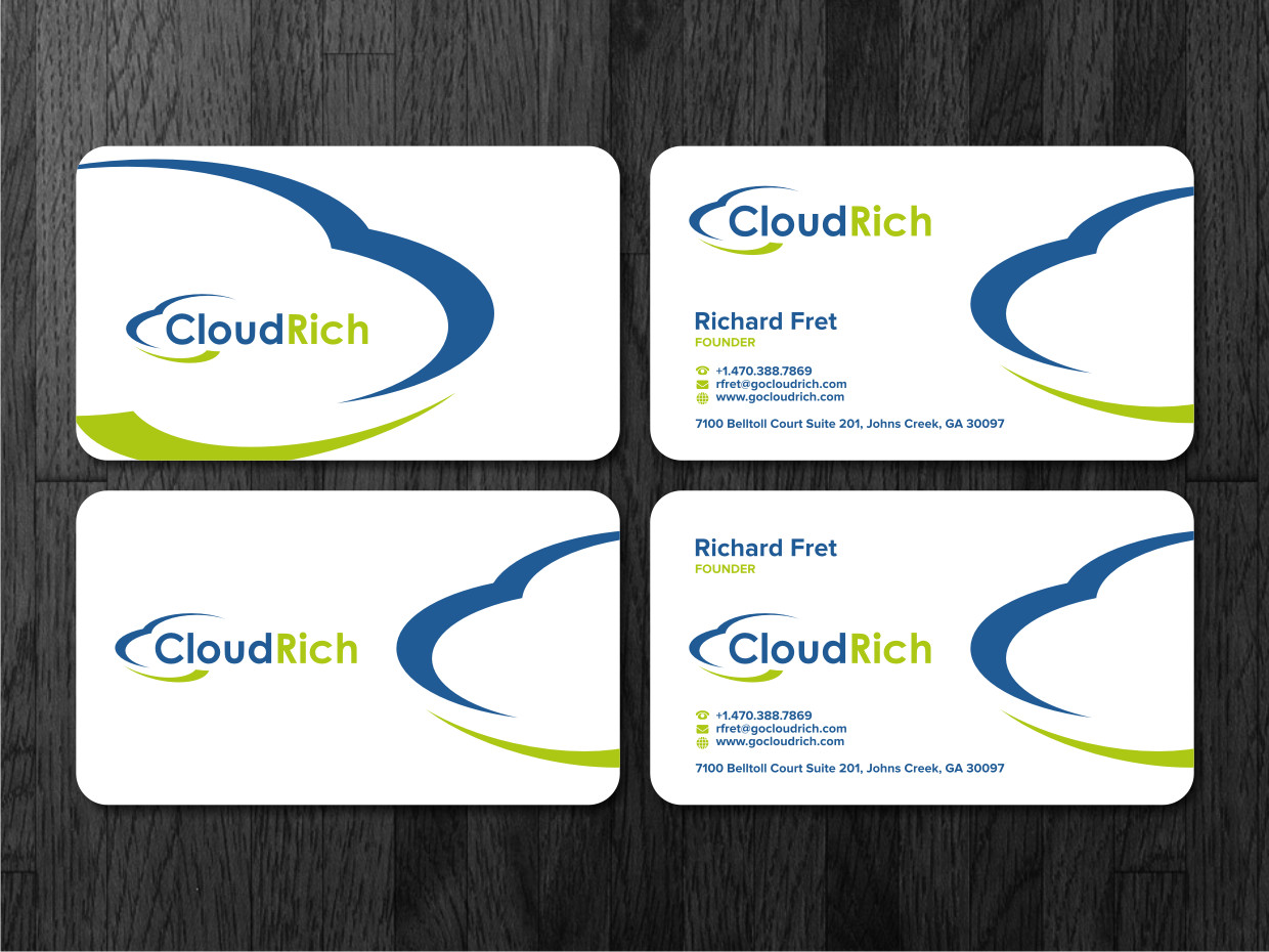 Business Card Design by Atvento Graphics for CloudRich | Design #13691500