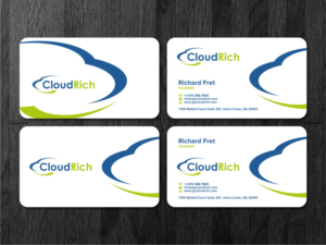 CloudRich Business Cards - Please use attached logo | Business Card Design by Atvento Graphics