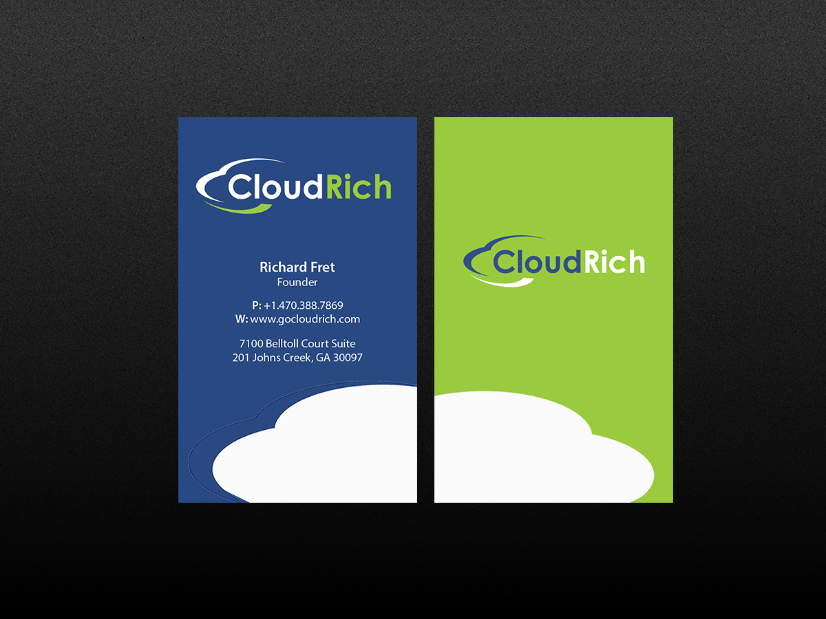 Visitenkarten-Design von Creations Box 2015 für CloudRich | Design #13700914