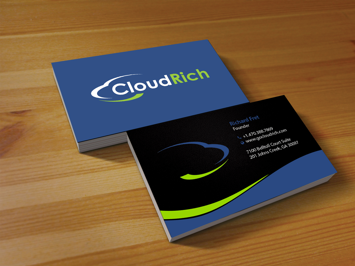 Business Card Design by Creations Box 2015 for CloudRich | Design #13700915