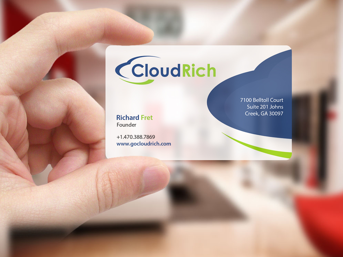 Visitenkarten-Design von Creations Box 2015 für CloudRich | Design #13700919