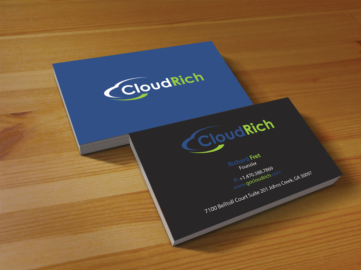 Visitenkarten-Design von Creations Box 2015 für CloudRich | Design #13700923
