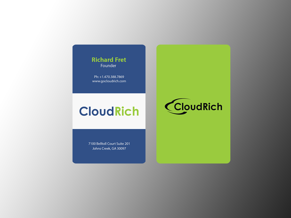 Business Card Design by Creations Box 2015 for CloudRich | Design #13709149
